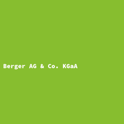 Berger AG &amp; Co. KGaA