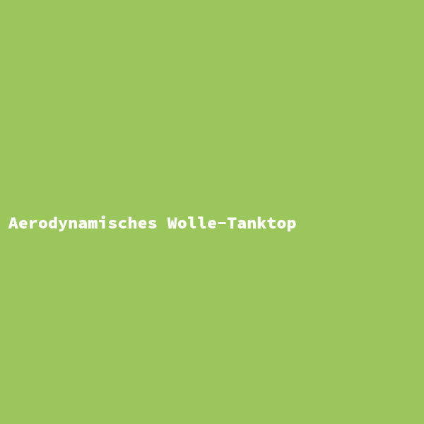 Aerodynamisches Wolle-Tanktop