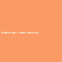Schmieriger Leder-Rasierer