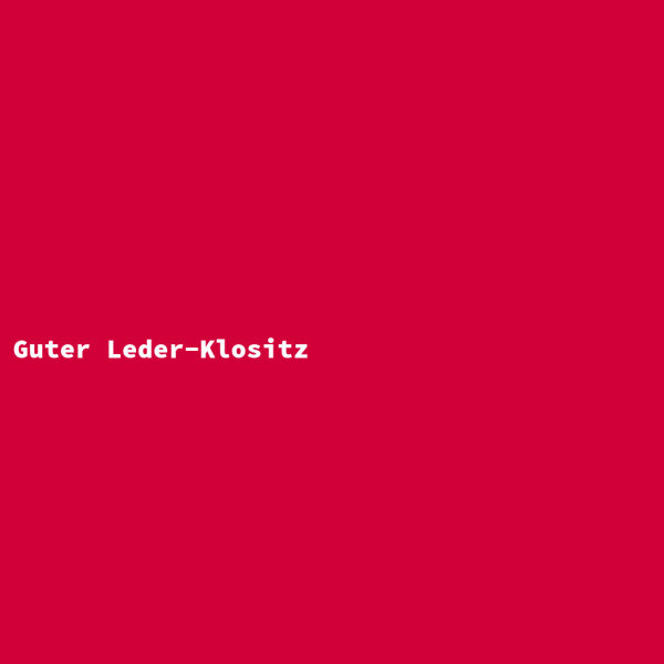 Guter Leder-Klositz