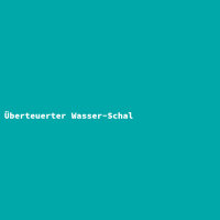 Überteuerter Wasser-Schal