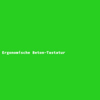 Ergonomische Beton-Tastatur