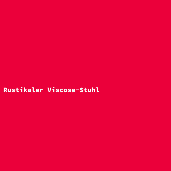 Rustikaler Viscose-Stuhl