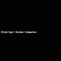 Klebriger Marmor-Computer